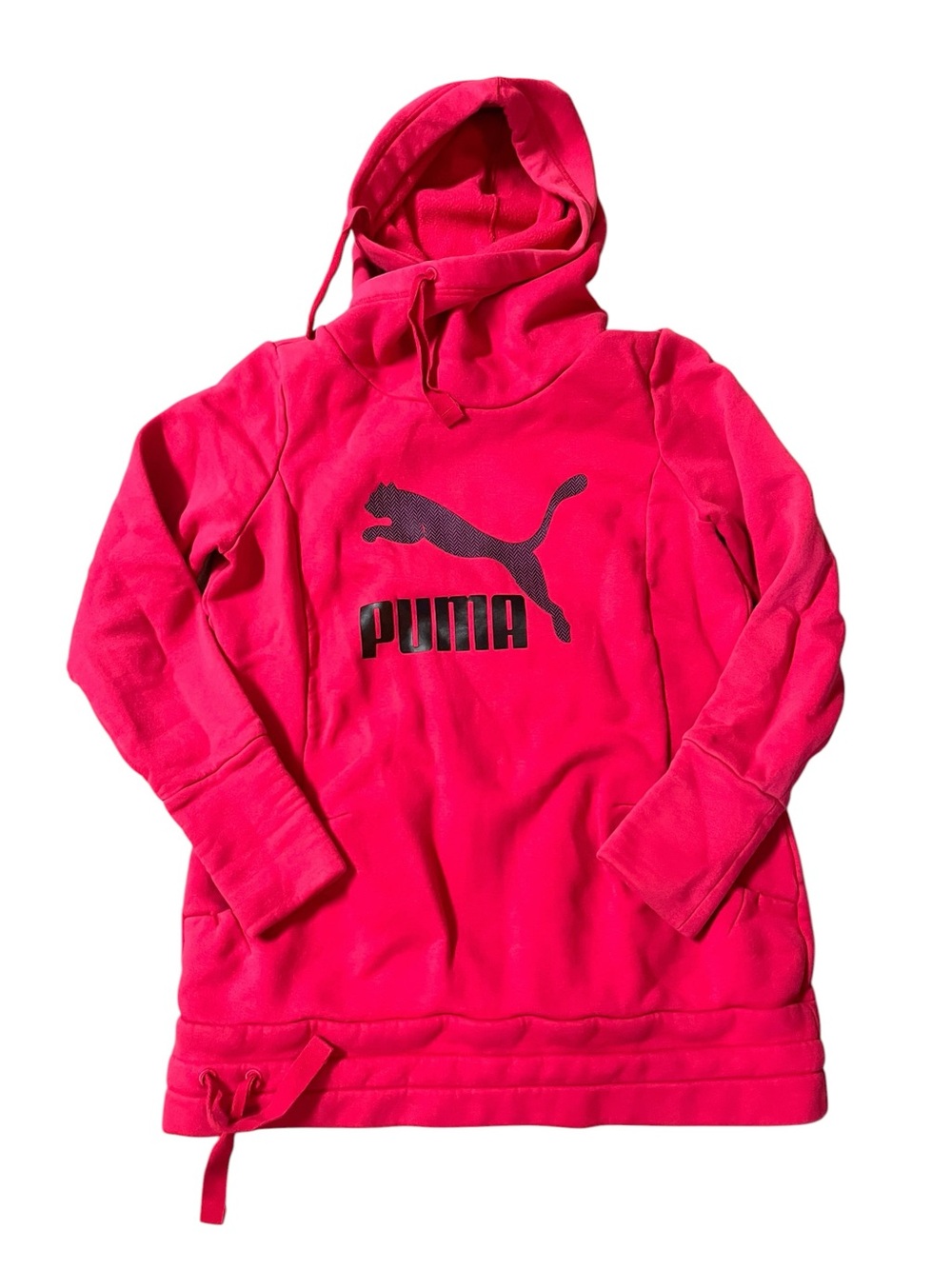 Puma Pink Hooded Pullover Sweatshirt
XL
Longer length. Unique neck Criss cross